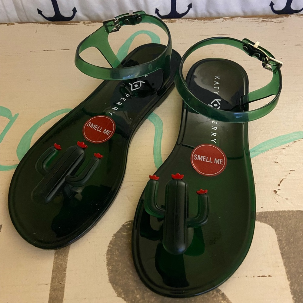 KATY PERRY “Cactus” Gel Sandals 6M NIB